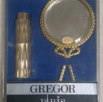 Σετ καθρεφτάκι και μπουκαλάκι αρώματος Gregor Paris μεταχειρισμένο