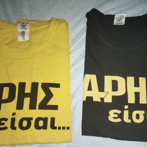 Aris Eisai T-shirts like new, set of 2, size L