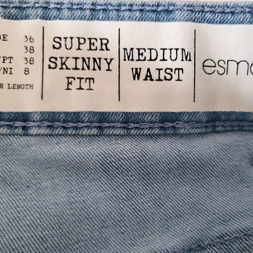 Esmara super skinny fit jeans size S, like new, blue