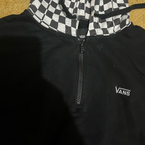 Vans hoodie size M like new, black and white