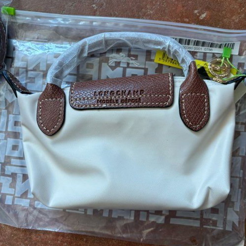 Longchamp Le Pliage mini bag, beige