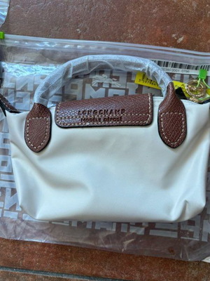 Longchamp Le Pliage mini bag, beige