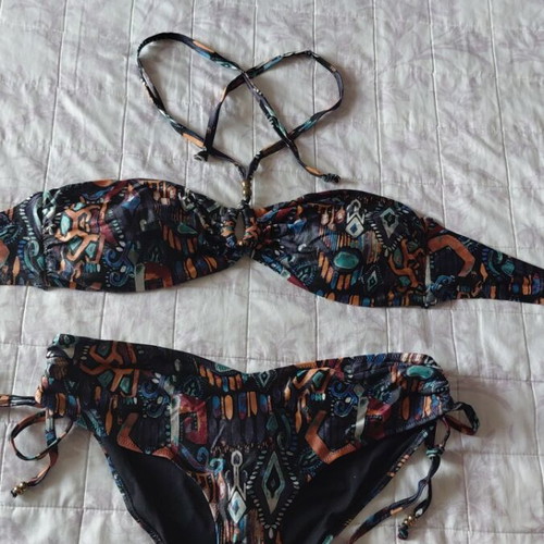 Γυναικείο σετ μπικίνι H&M σαν καινούργιο, μαύρο και καφέ
