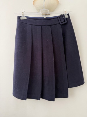 Wool skirt Billy Sabbado with pleats like new, blue