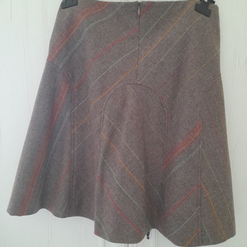 Naf Naf skirt like new, knee-length, gray multicolor, size L