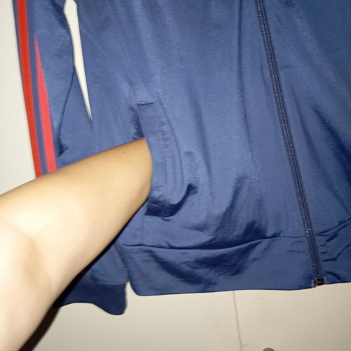 Adidas Climalite retro women's jacket used, blue XL