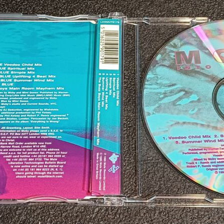 Moby Into The Blue Remixes CD used, electronic music