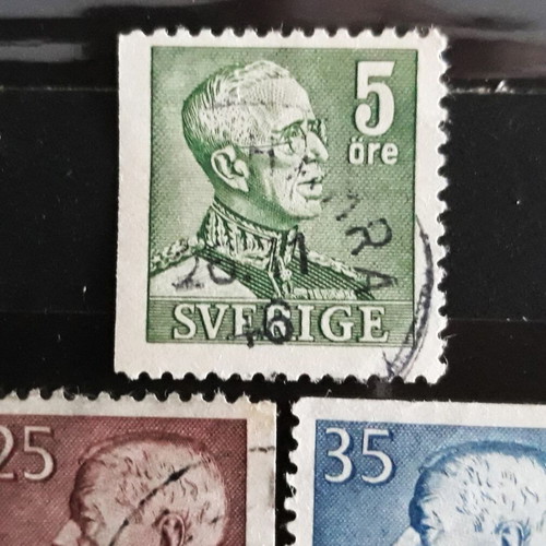 Σουηδικές γραμματόσημες 1941 & 1954 με βασιλιάδες σαν καινούργιες (3 τεμ.)