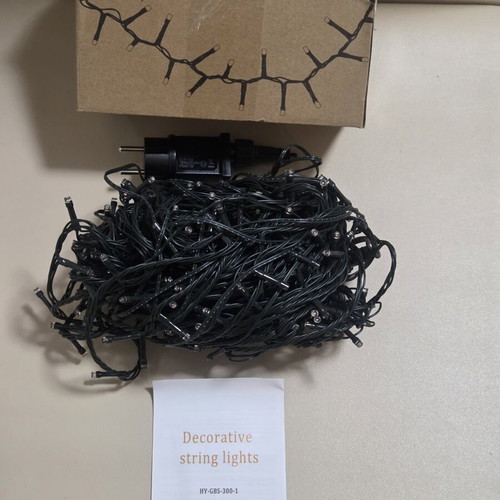 LED Christmas string lights HY-GBS-300-1 with power supply