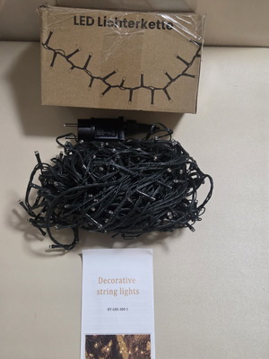 LED Christmas string lights HY-GBS-300-1 with power supply