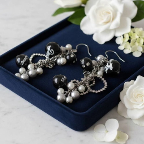 Dolce & Gabbana earrings used with statement design
