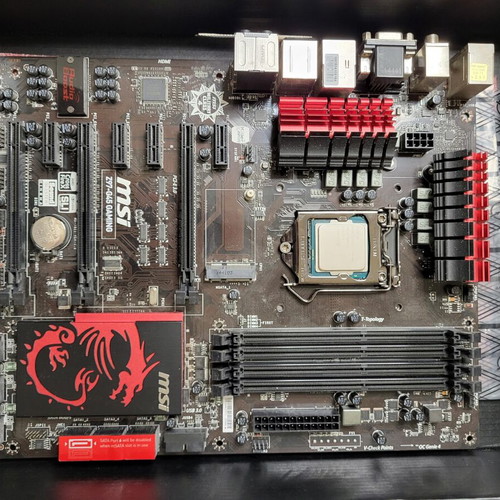 MSI Z97-G45 Gaming motherboard and Intel Core i7-4790 combo like new
