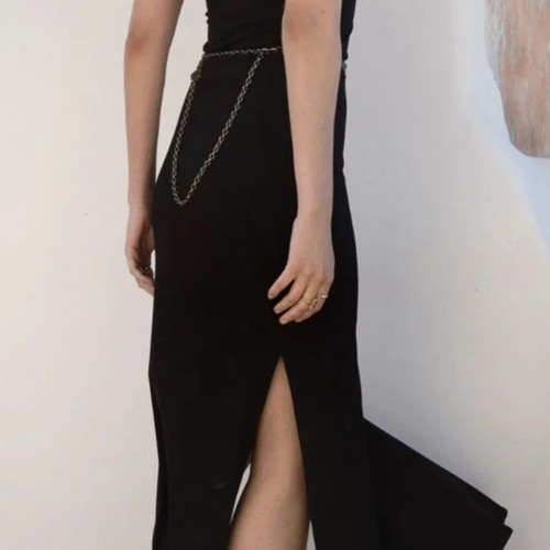 Nidodileda Allura dress jersey, black, size medium