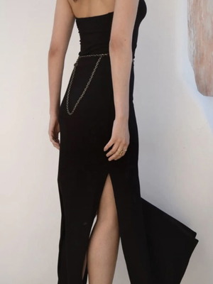 Nidodileda Allura dress jersey, black, size medium