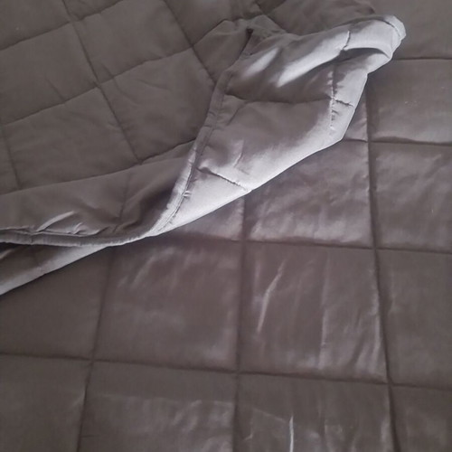 Weighted blanket 7kg 196x215 cm like new, grey anthracite