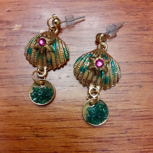 Summer shell earrings
