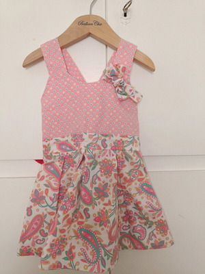 Dress Alice 1 year old used with crisscross straps on back