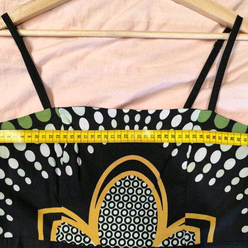 Dress with straps like new, multicolored, size L