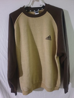 Adidas vintage 90s reglan style φουτερ Large σαν καινούργιο, μπεζ και καφέ
