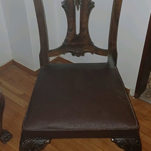 Furniture set used with dining table, six chairs, buffet, and accessories
