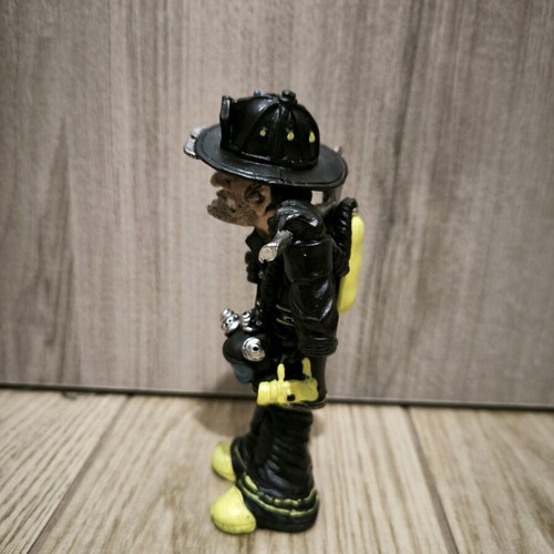 Decorative firefighter sculpture new, resin 16cm
