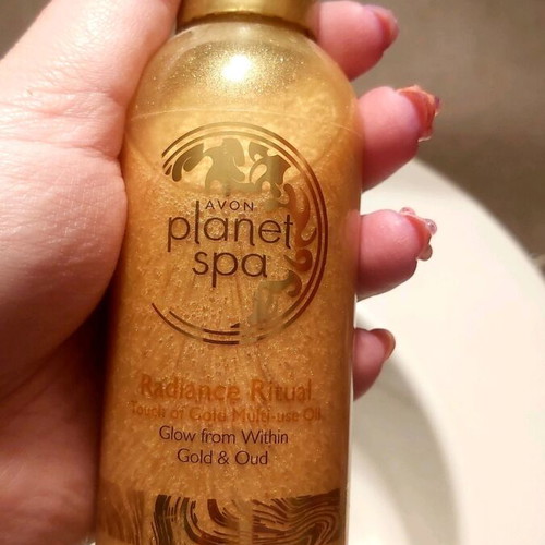 Avon glitter body oil new, planet spa radiance ritual