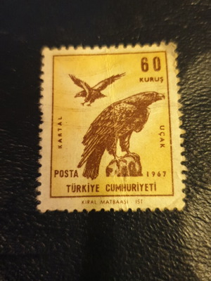 60 Kurus Turkey 1967 stamp used