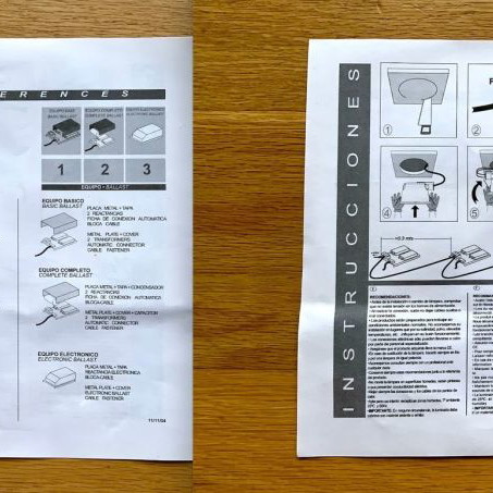 PL recessed ceiling lights set of 3 new ON-OK Spain