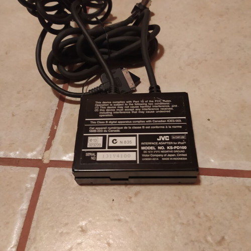 JVC KSPD100 Ipod Adapter new, genuine without box