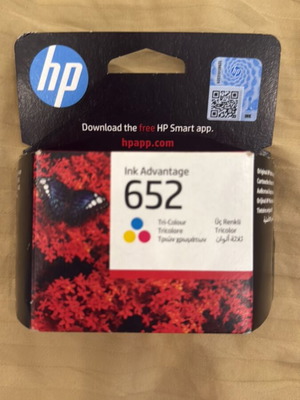 HP Ink Advantage 652 μελάνι έγχρωμο καινούργιο για συγκεκριμένους εκτυπωτές