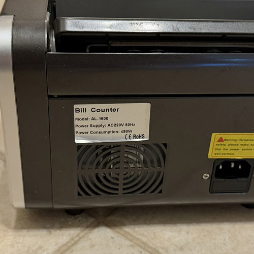 Electronic Bill Counter and Authenticity Detector AL 1600 like new