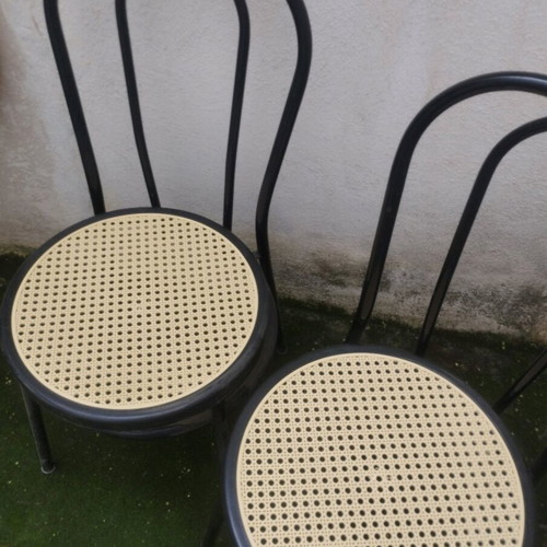 Viennese chairs with cane like new, set of 2 pieces
