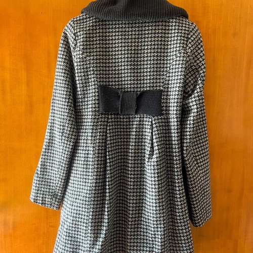 Attrattivo women's coat like new, black and white houndstooth, size S