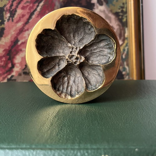 Monique Gerber Bronze Paperweight vintage, signed MG, 1970 France