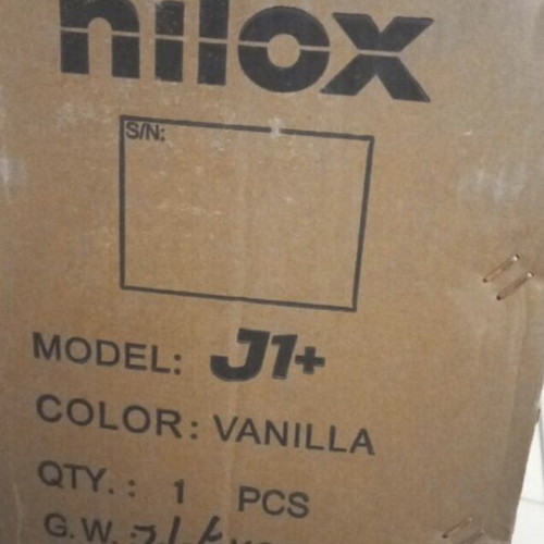 Nilox J1+ electric bike with storage basket, vanilla color