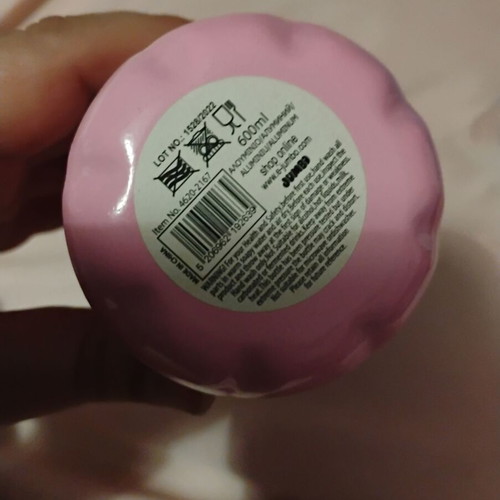 Children's pink thermos new, Spanish