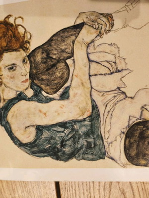 Egon Schiele πίνακας print μεταχειρισμένο