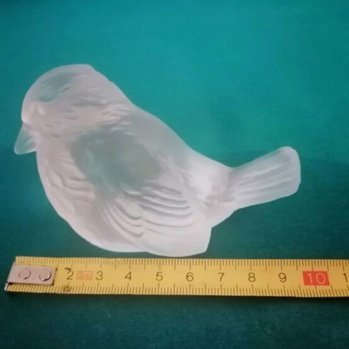 Crystal bird figurine like new by Goebel