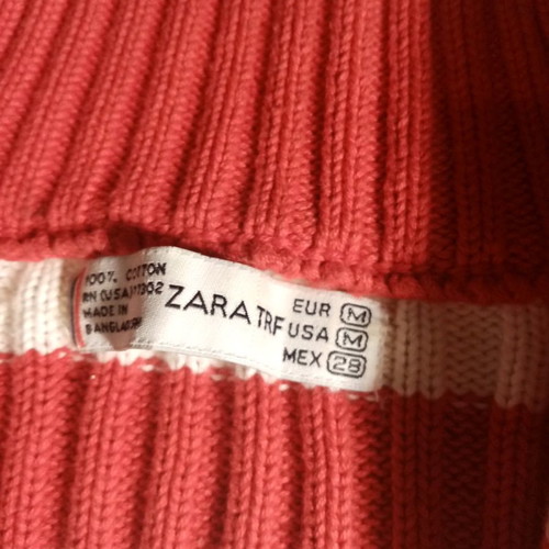 Zara blouse jacket used, red striped, size M