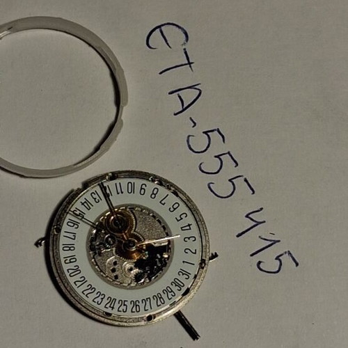 ETA-555 415 Swiss watch movement like new with hands