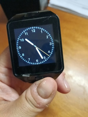 Smartwatch με υποδοχή sim σαν καινούργιο, Bluetooth, μετρητής βημάτων