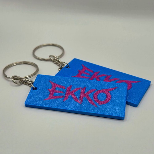 Ekko Arcane set of 4 keychains new, multicolor