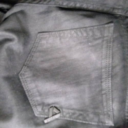 Cycle black denim pants with blue details like new, size M