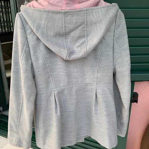 Girly Short Coat with Detachable Hood Tally Weijl like new, gray