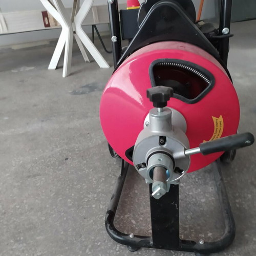 Drain cleaning machine used once