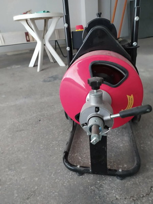 Drain cleaning machine used once