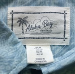 Ανδρικό πουκάμισο Aloha Bay Originals, μέγεθος M, μπλε με σχέδιο