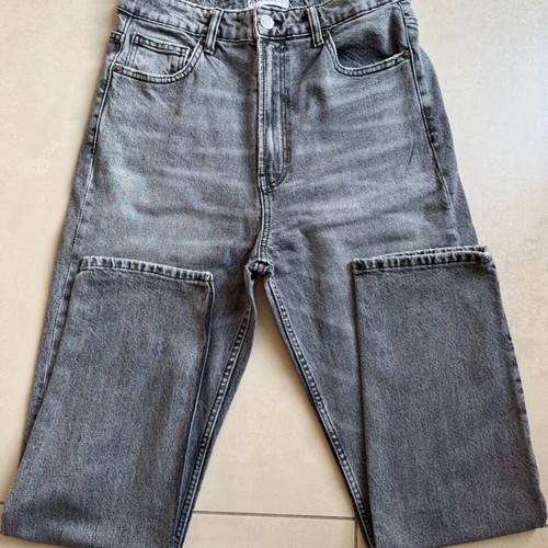 Zara ψηλόμεσο jean like new, size 40, grey, slim fit