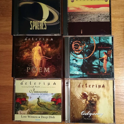 Delerium pack of 2 double CDs and 4 single CDs like new