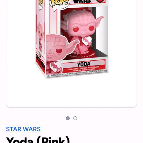 Funko Pop! Star Wars Yoda (pink) like new